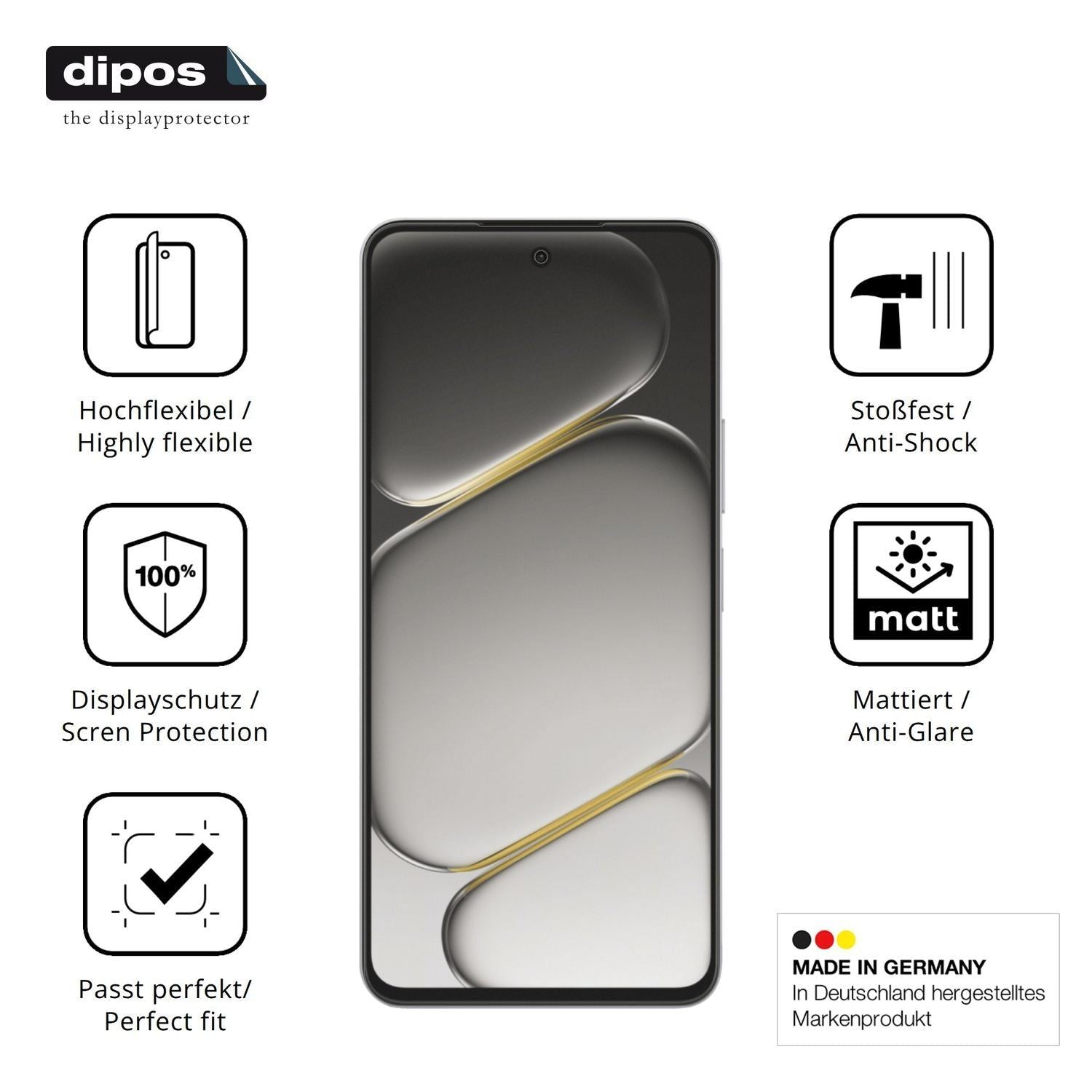 2x Full Cover Schutzfolie matt für OnePlus Turbo 6 (7)
