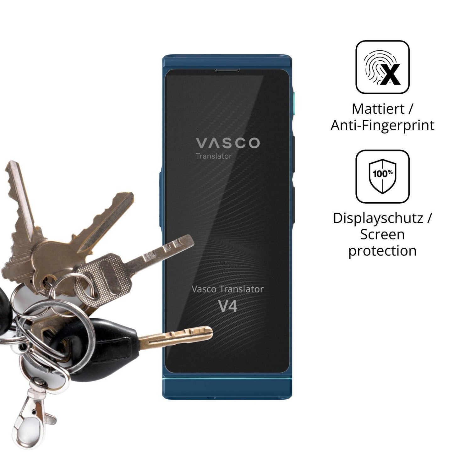 Blickschutzfolie für Vasco Translator V4 matt Schu (3)