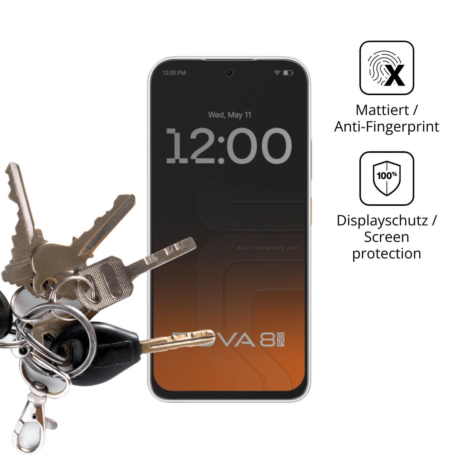 Blickschutzfolie für Tecno Pova 8 5G matt Schutzfo (3)