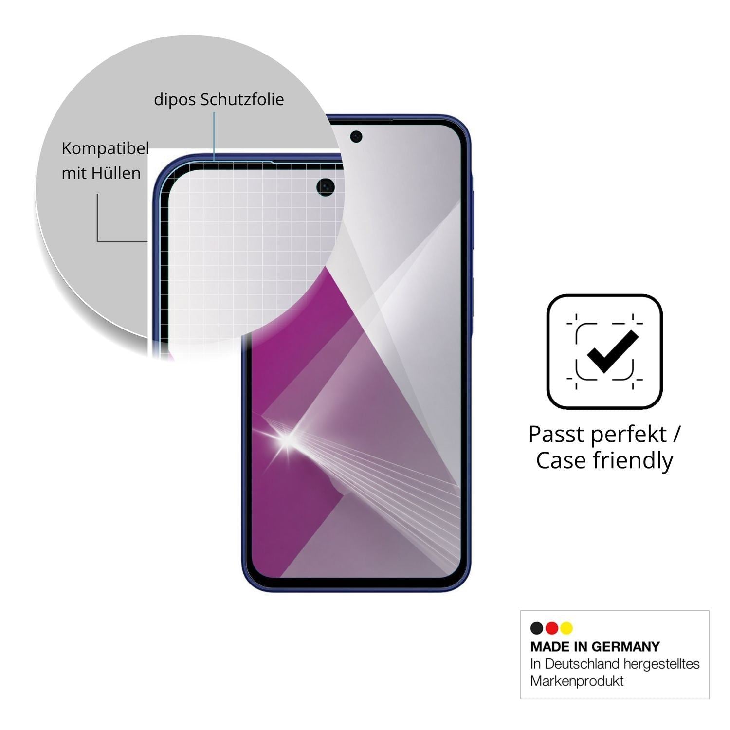 4x Schutzfolie klar für Samsung Galaxy A27 Display (6)