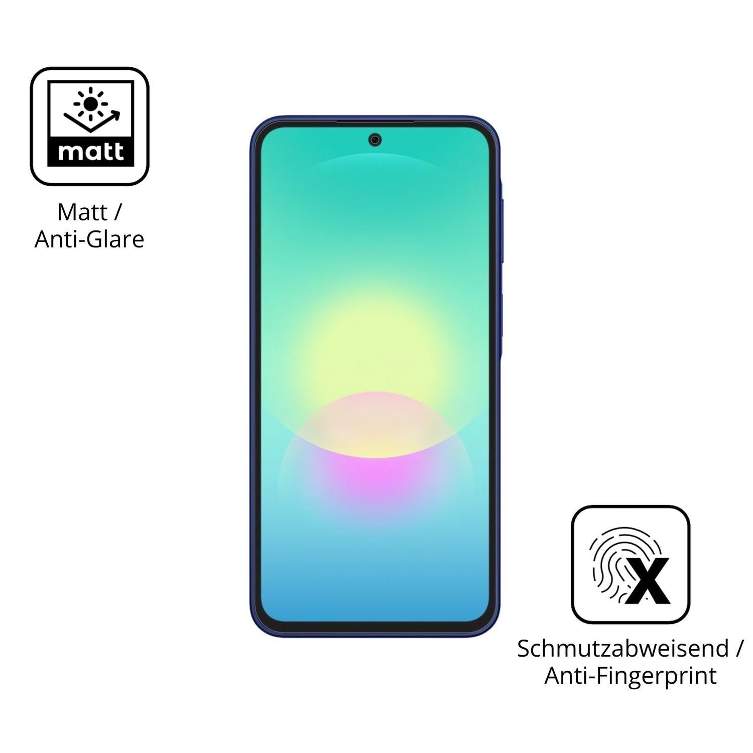 2x 9H Schutzfolie matt für Samsung Galaxy A27 Panz (5)