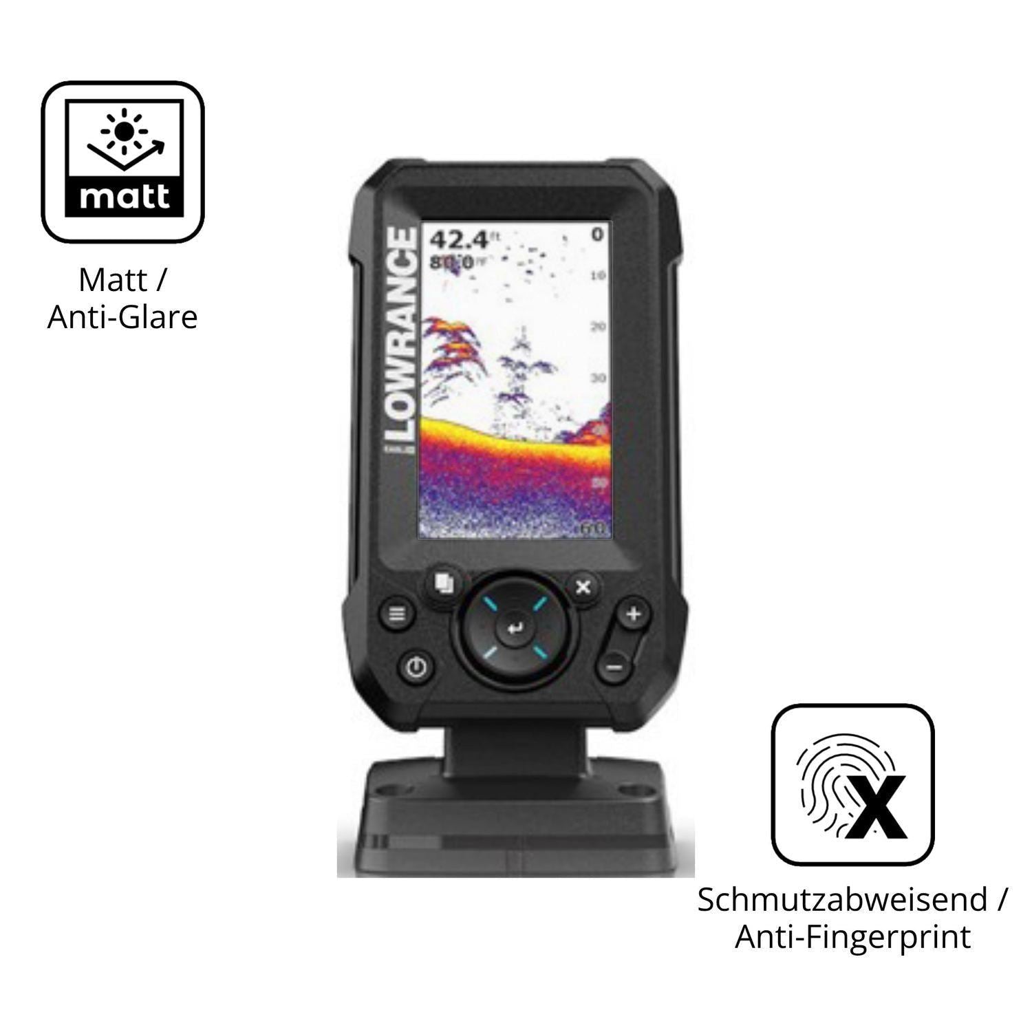 2x Schutzfolie matt für Lowrance Eagle 4 Display-S (5)