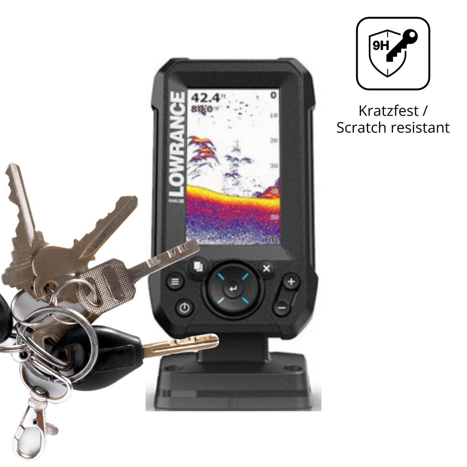 2x 9H Schutzfolie matt für Lowrance Eagle 4 Panzer (3)