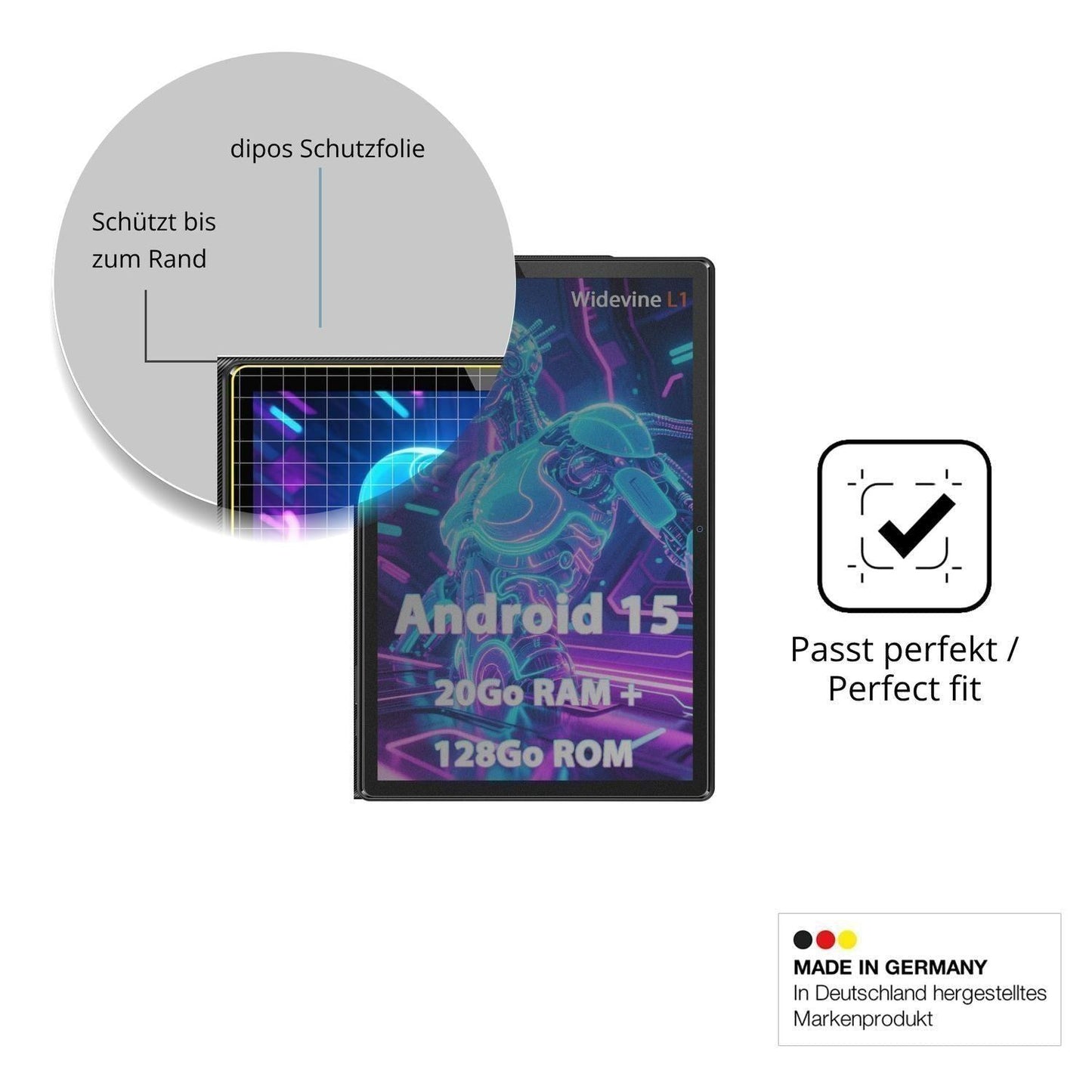 Blickschutzfolie für Simplori T18 matt Schutzfolie (4)