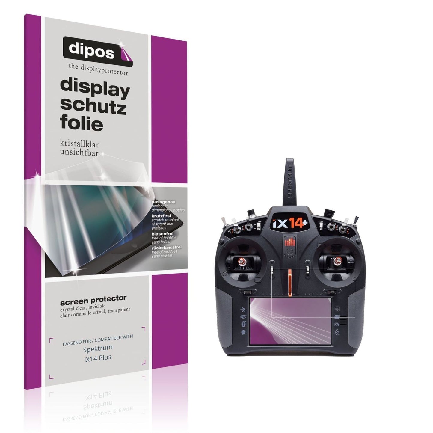 2x Schutzfolie klar für Spektrum iX14 Plus Display (1)