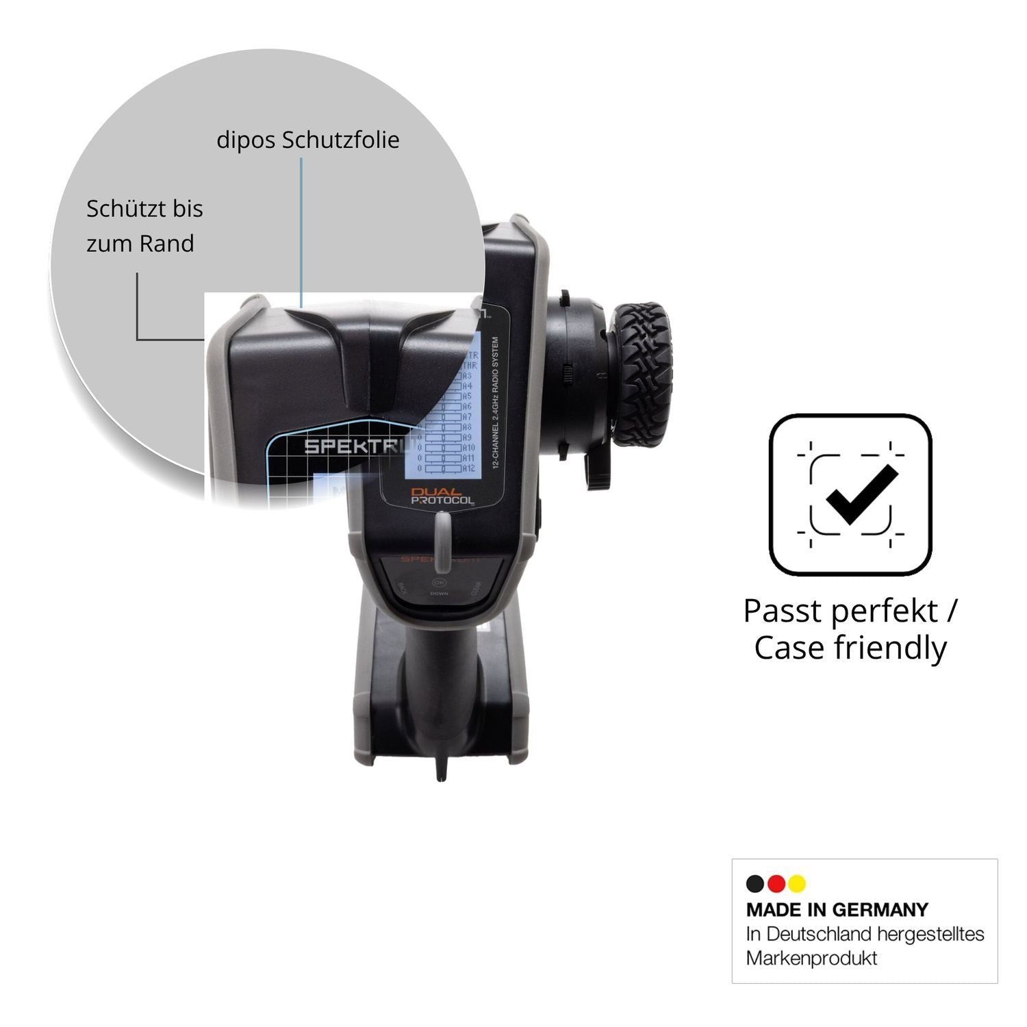 2x 9H Schutzfolie matt für Spektrum DX Rugged Plus (6)