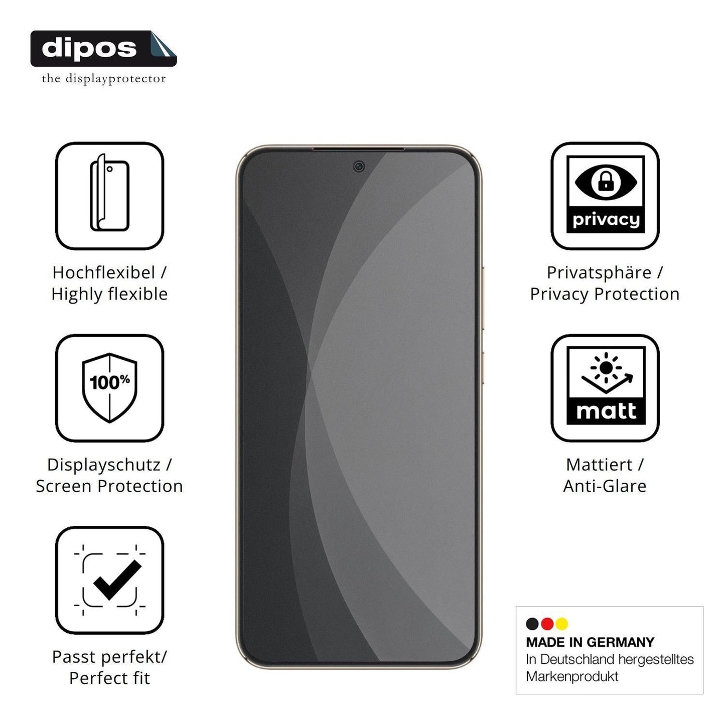 Full Cover Privacy Blickschutzfolie für Honor X70  (5)