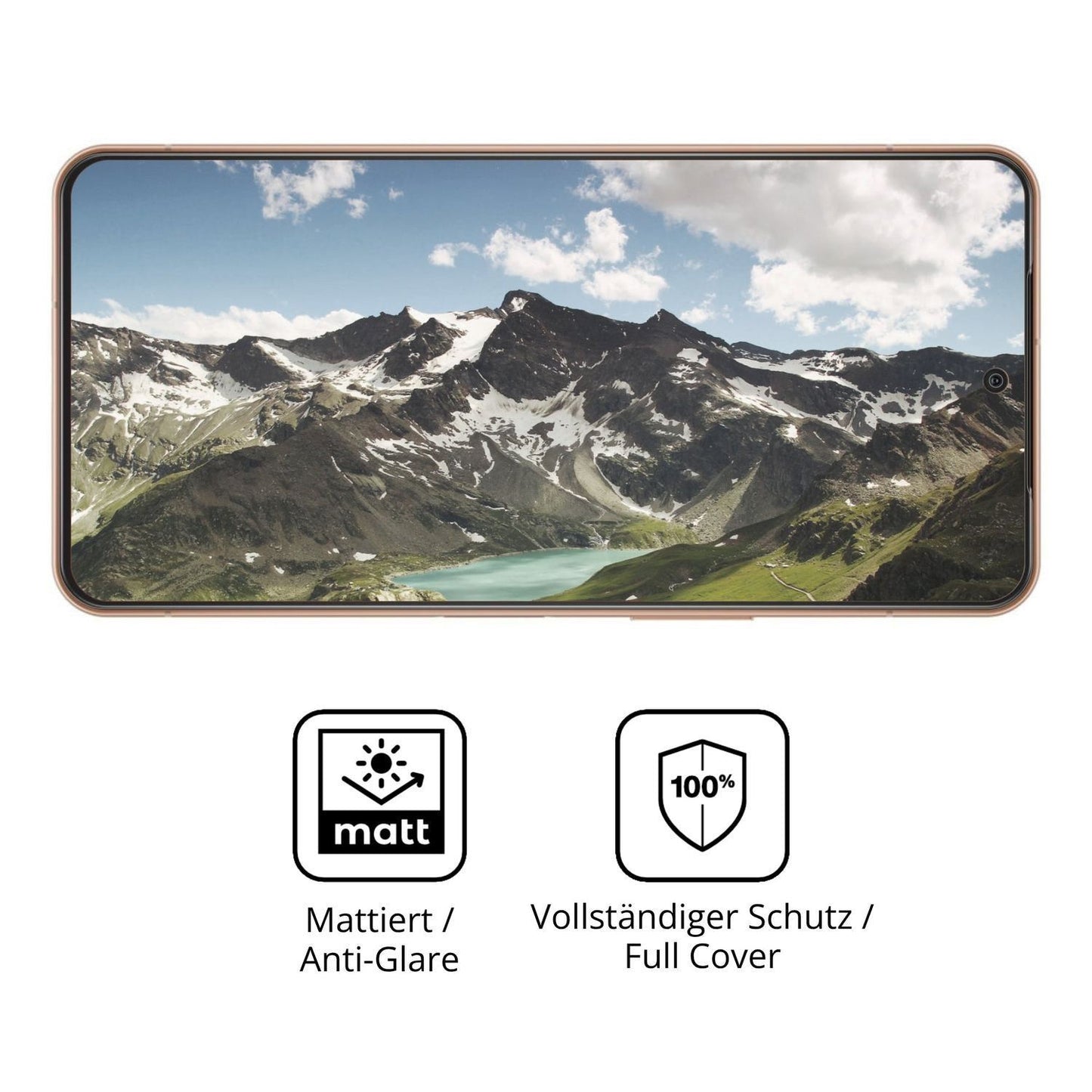 2x Full Cover Schutzfolie matt für Sharp Aquos R11 (5)
