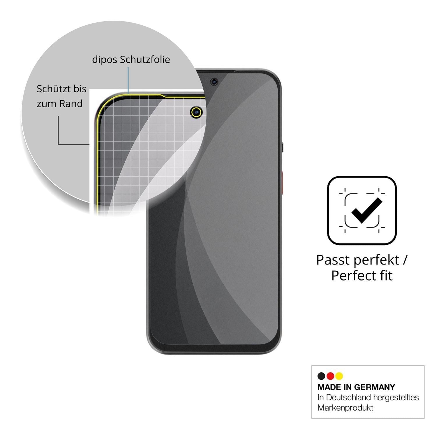 Full Cover Privacy Blickschutzfolie für ZTE Fresh  (4)