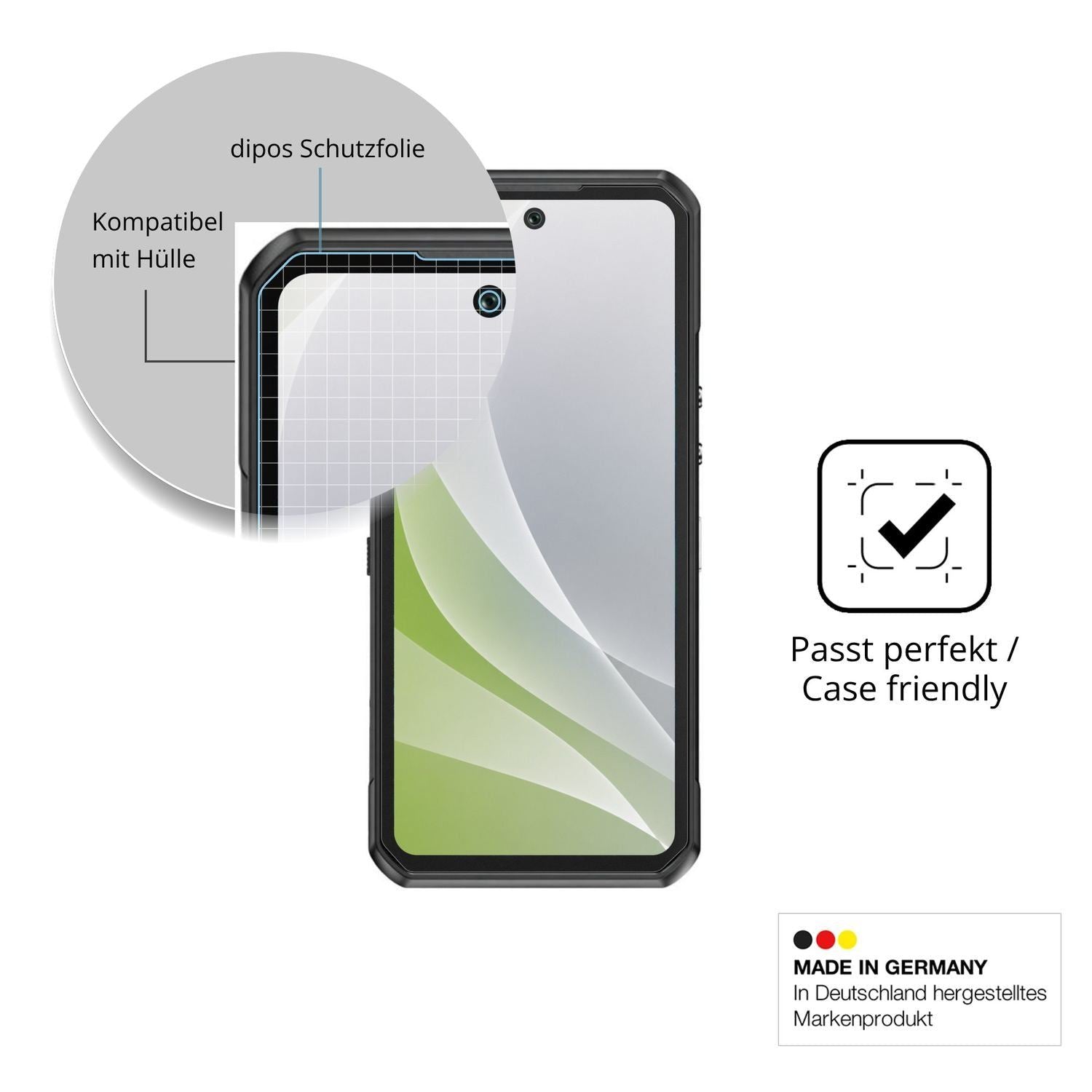 4x Schutzfolie matt für Oukitel WP500 Ultra Displa (6)