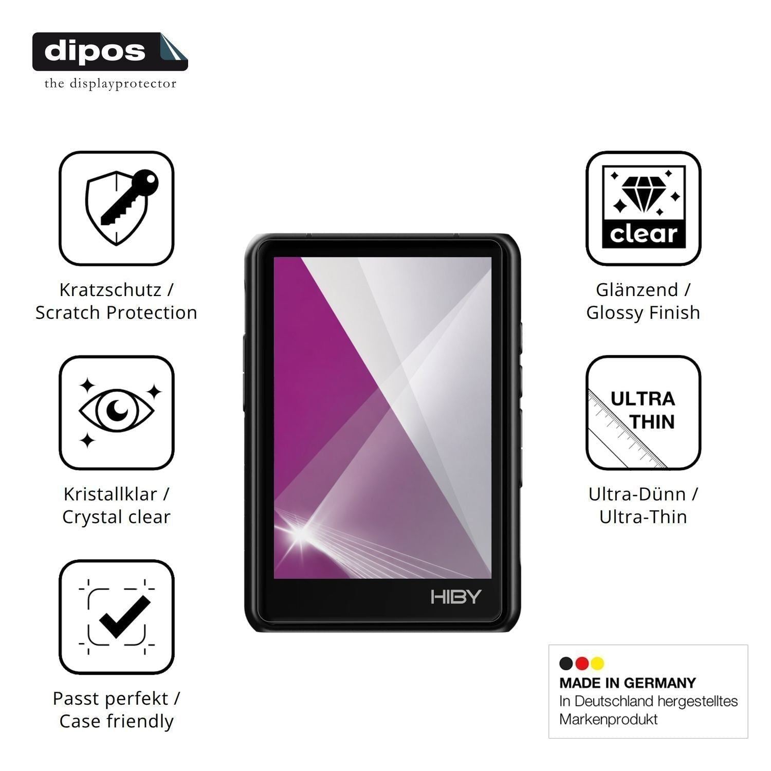 4x Schutzfolie klar für Hiby R3 Pro II Display-Sch (7)