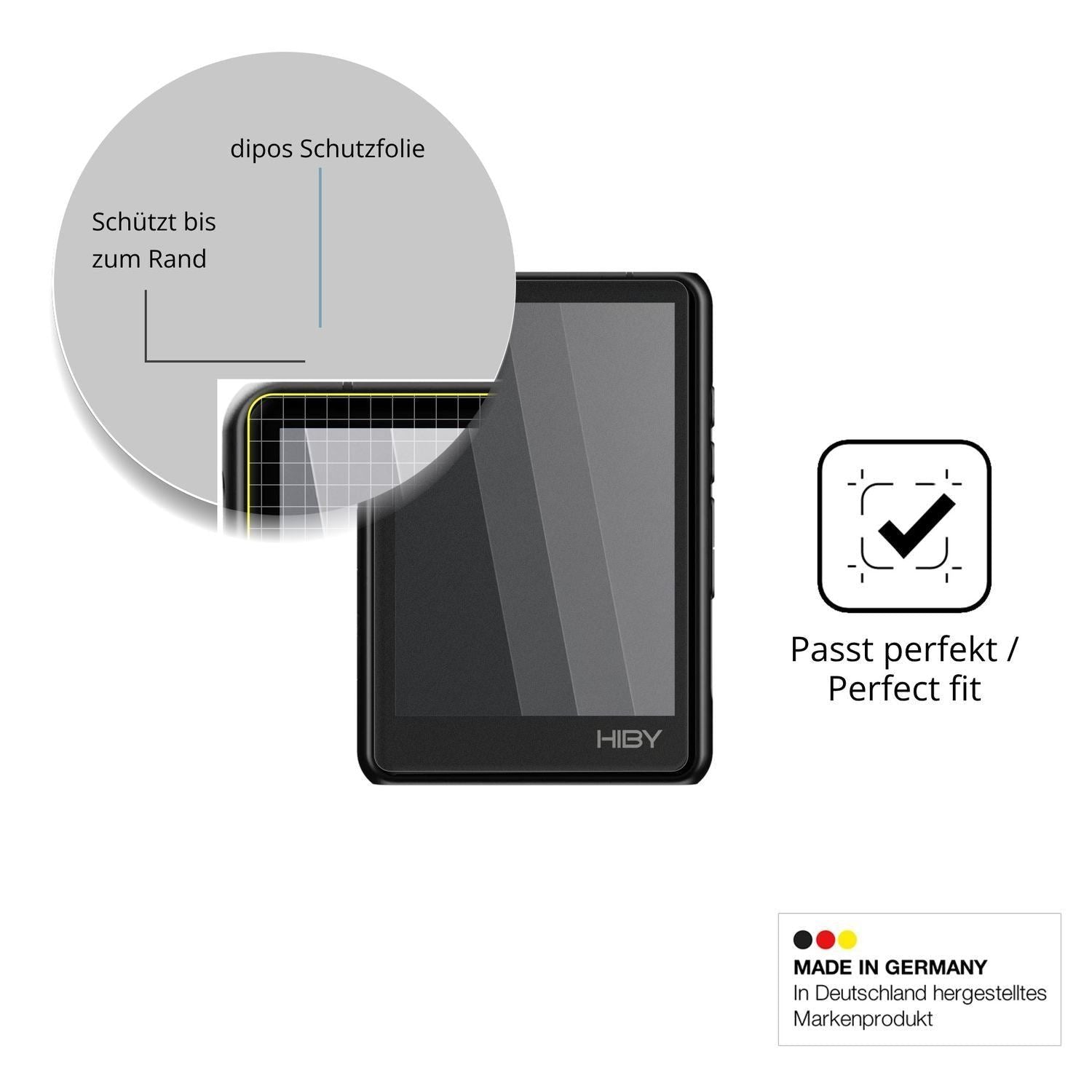 Blickschutzfolie für Hiby R3 Pro II matt Schutzfol (4)