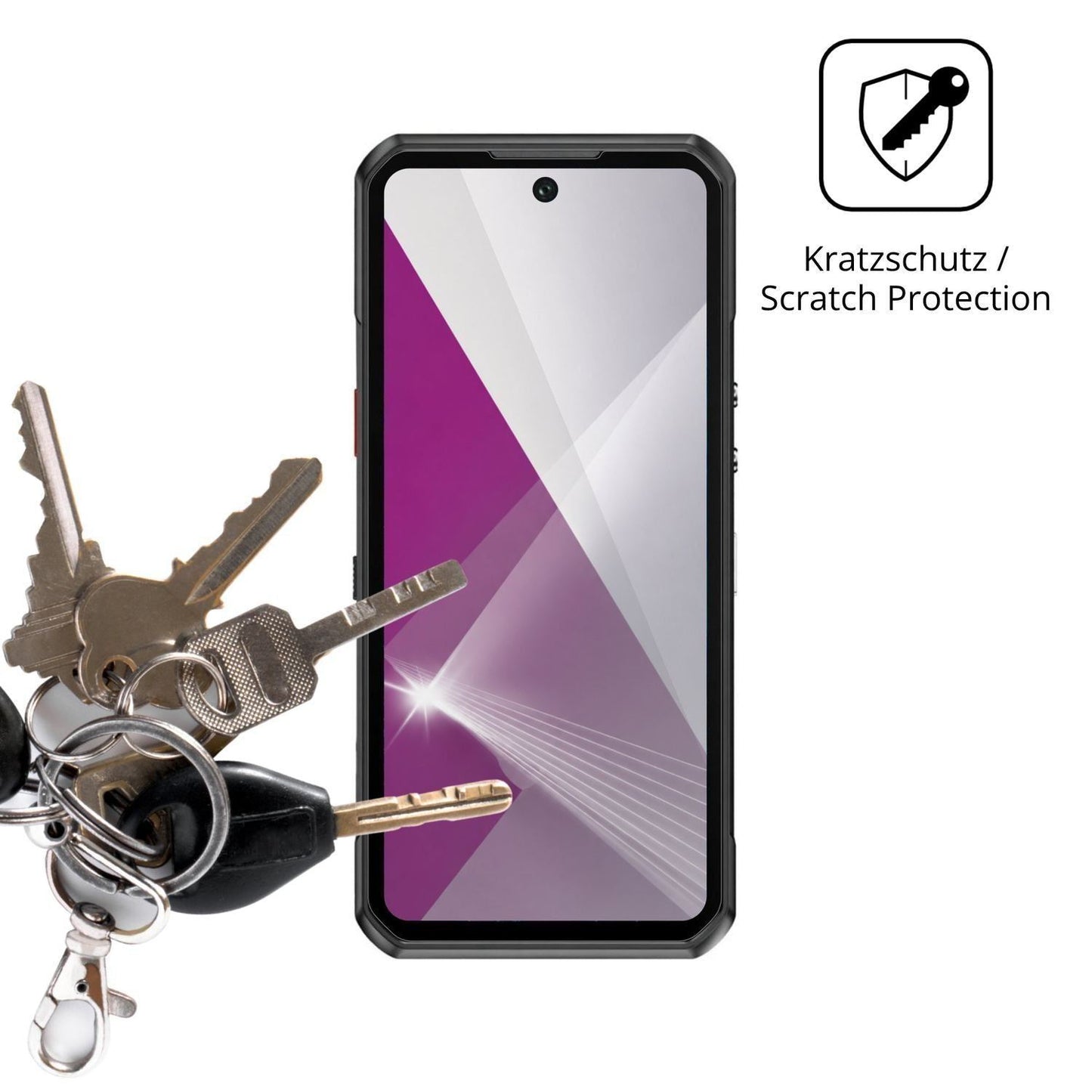 4x Schutzfolie klar für Oukitel WP500 Display-Schu (4)