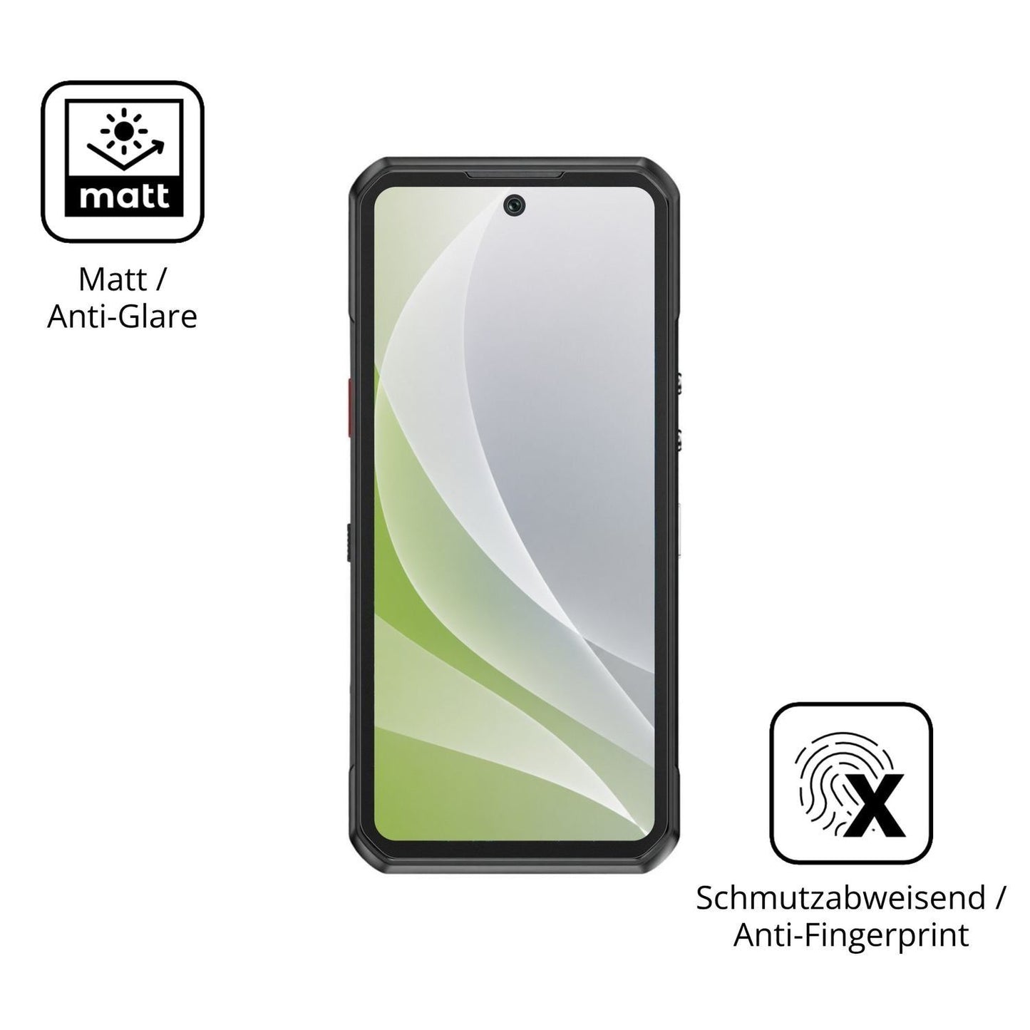 4x Schutzfolie matt für Oukitel WP500 Display-Schu (5)