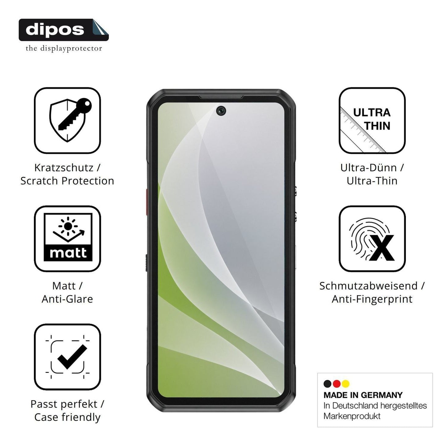 4x Schutzfolie matt für Oukitel WP500 Display-Schu (7)