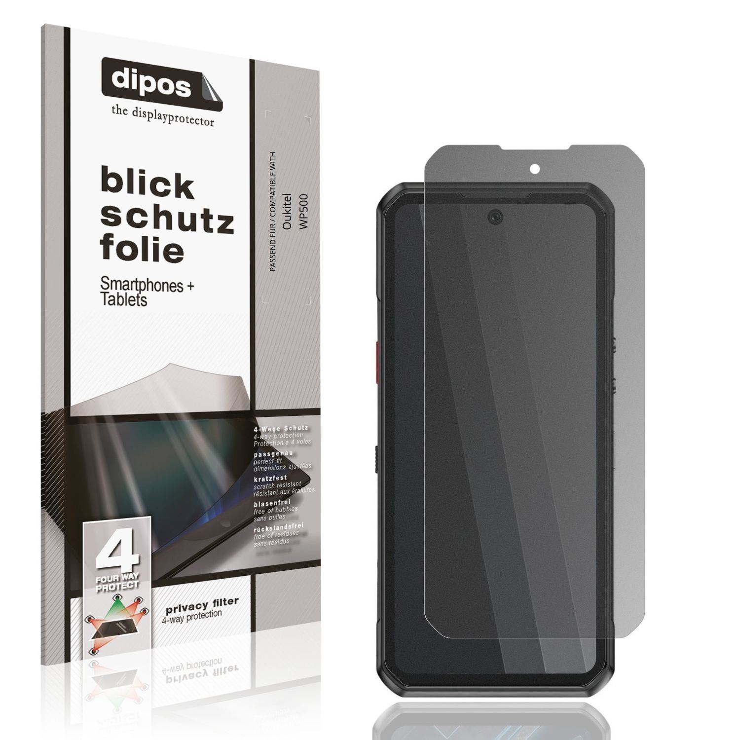 Blickschutzfolie für Oukitel WP500 matt Schutzfoli (1)