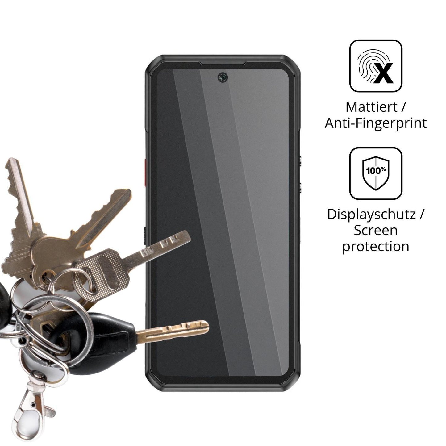 Blickschutzfolie für Oukitel WP500 matt Schutzfoli (3)