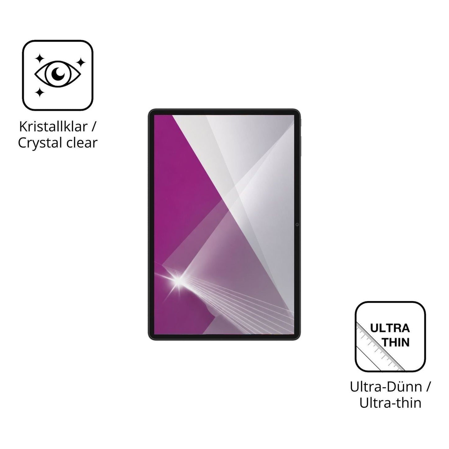 2x Schutzfolie klar für Teclast M50T Display-Schut (5)