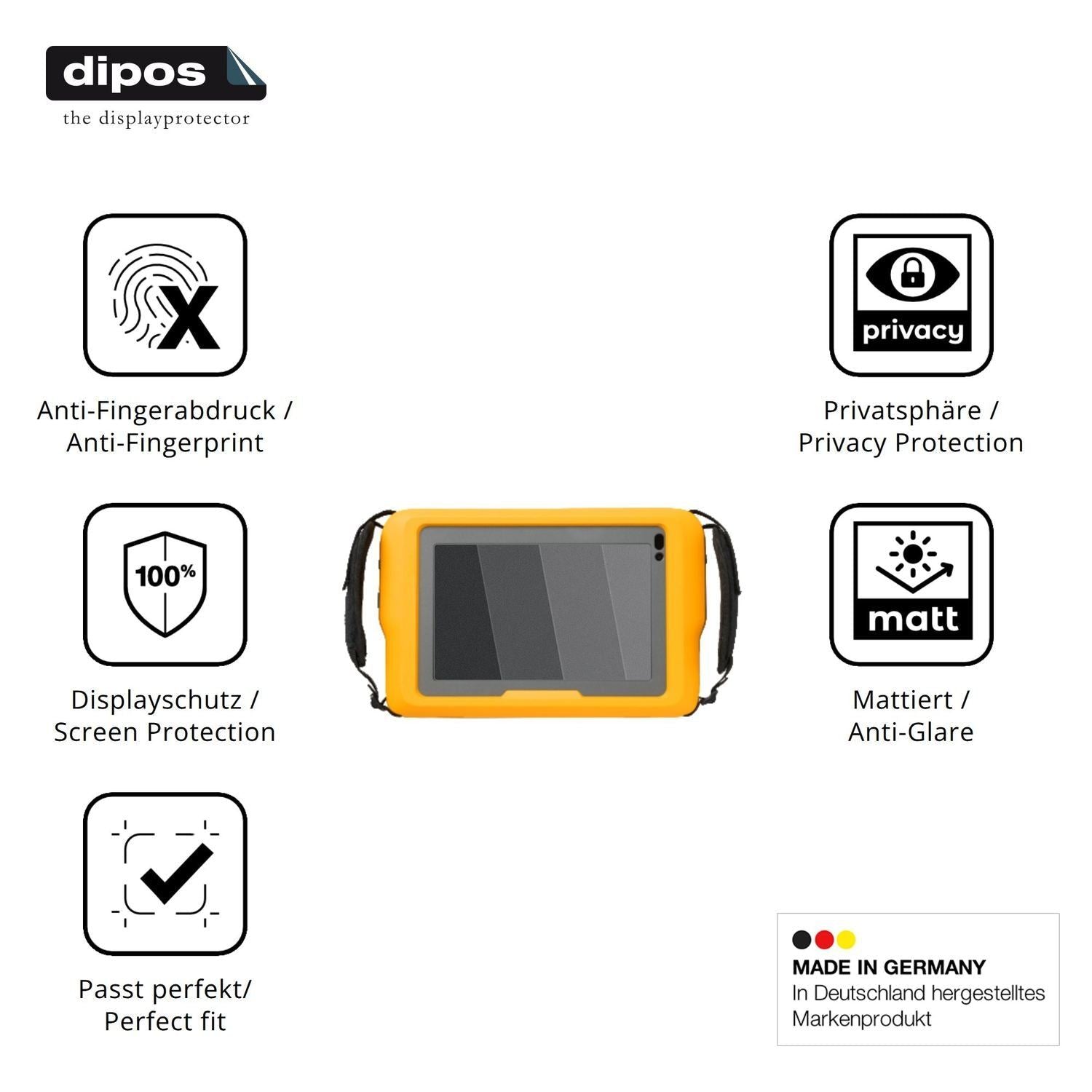Blickschutzfolie für Fluke 832 matt Schutzfolie Pr (5)