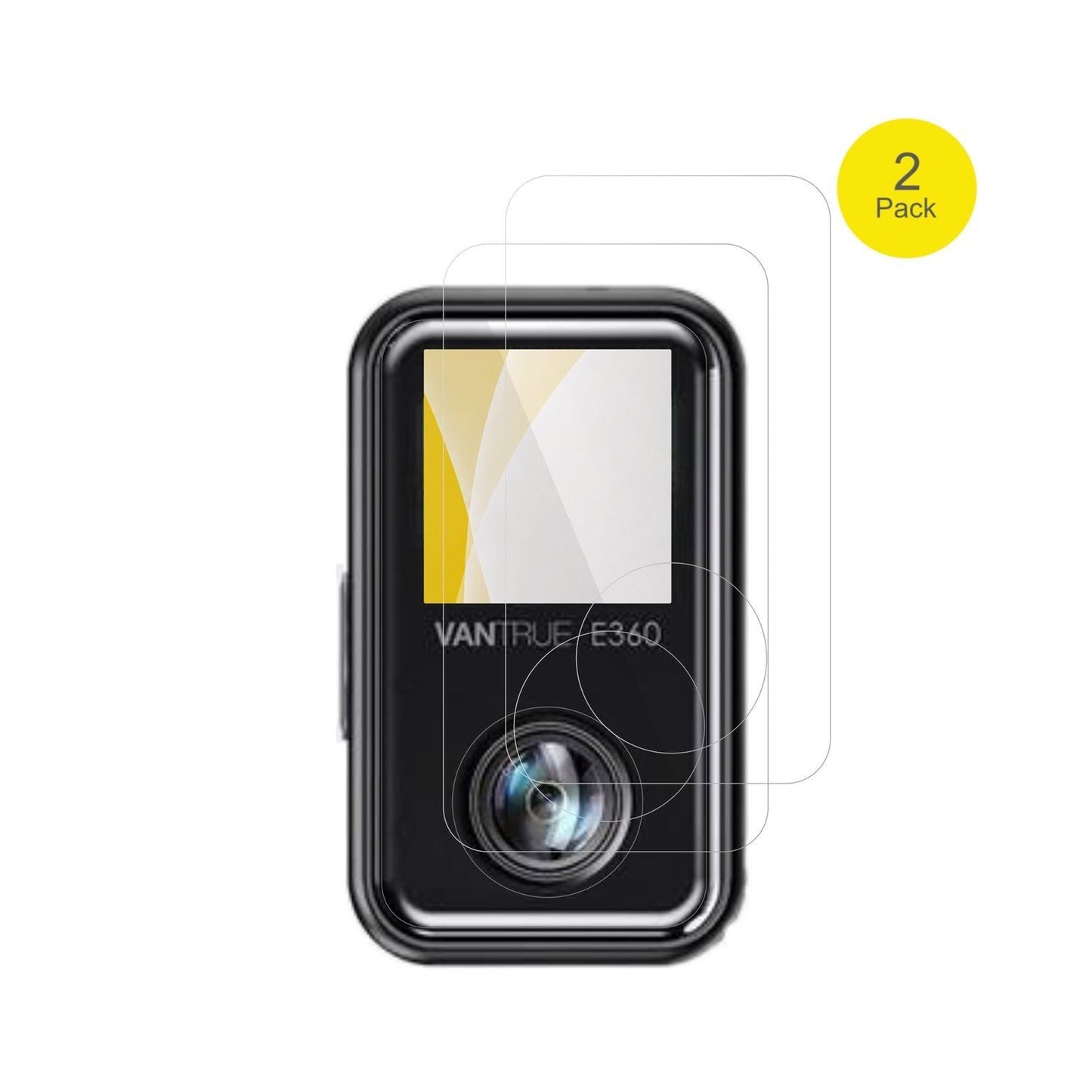 2x 3D Full Cover Schutzfolie für Vantrue E360 Ace (2)