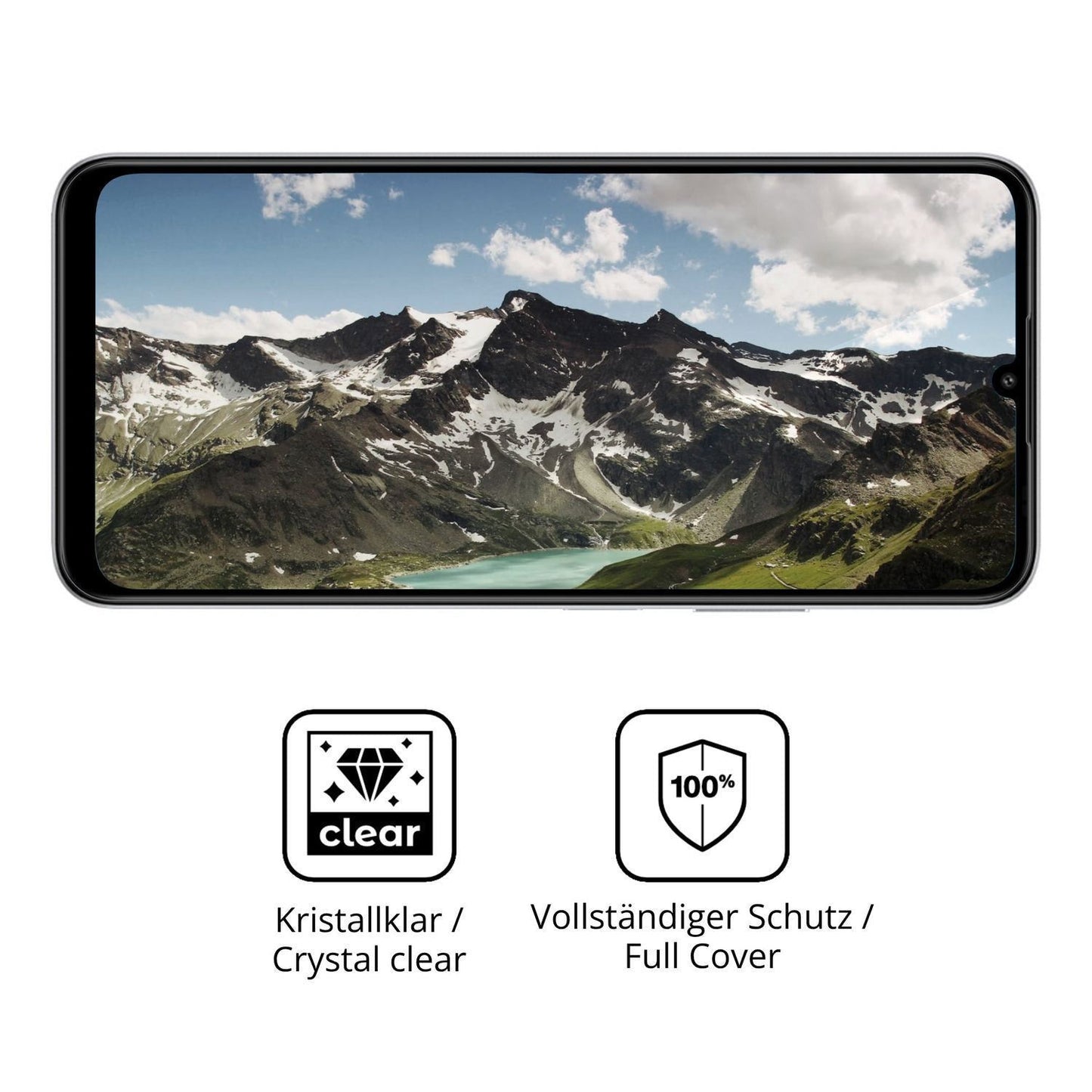 2x 3D Full Cover Schutzfolie für General Mobile GM (5)