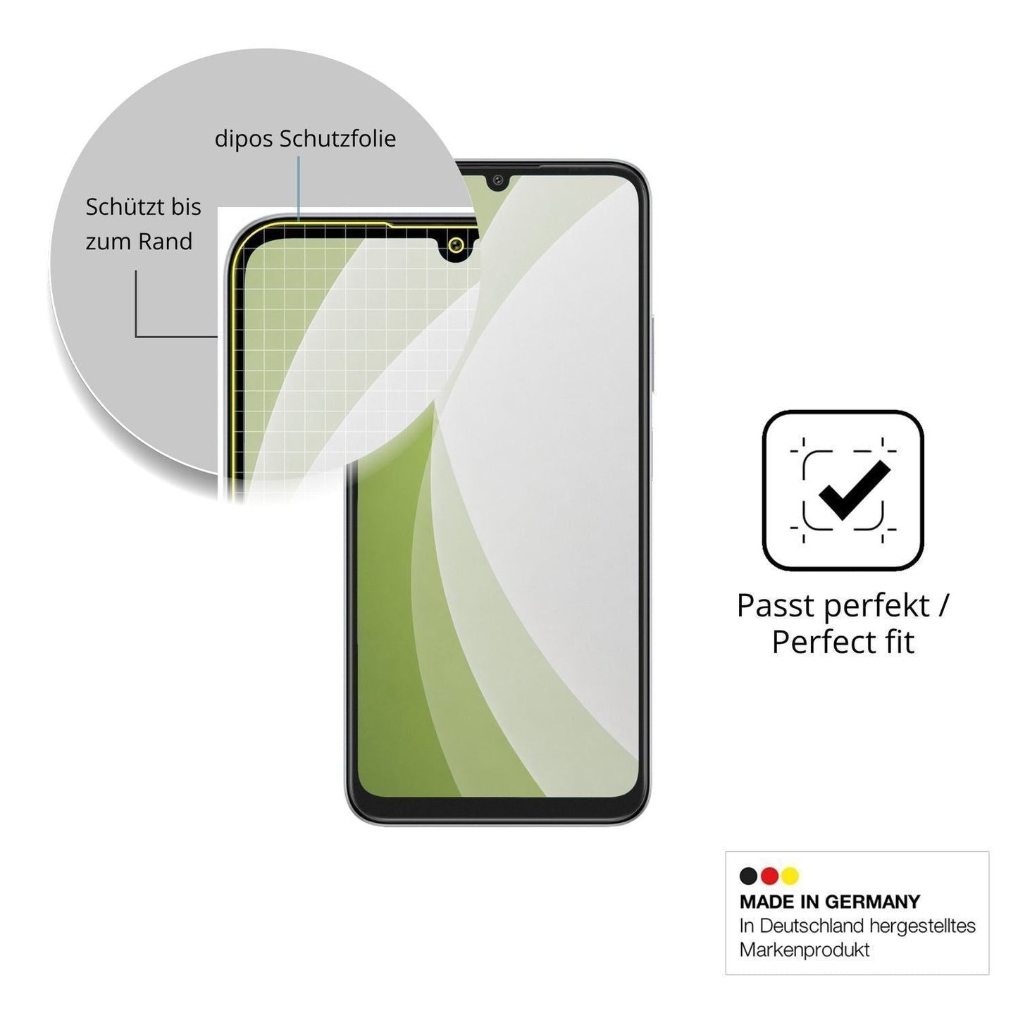 2x Full Cover Schutzfolie matt für General Mobile  (6)