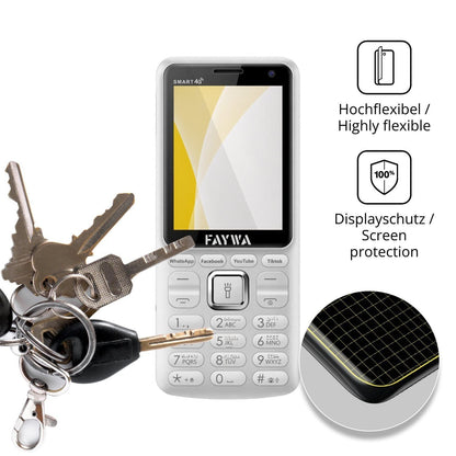 2x 3D Full Cover Schutzfolie für Faywa Smart 4G (3)