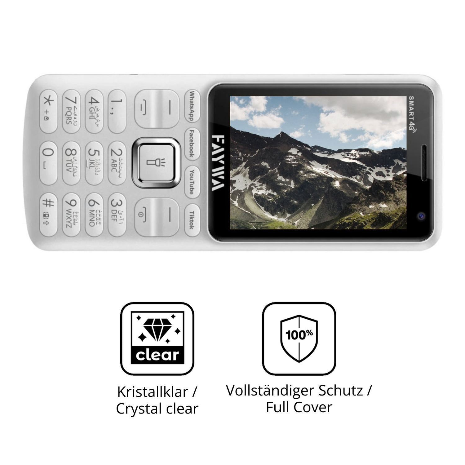 2x 3D Full Cover Schutzfolie für Faywa Smart 4G (5)