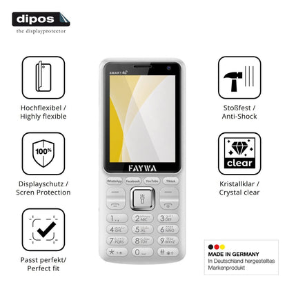 2x 3D Full Cover Schutzfolie für Faywa Smart 4G (7)