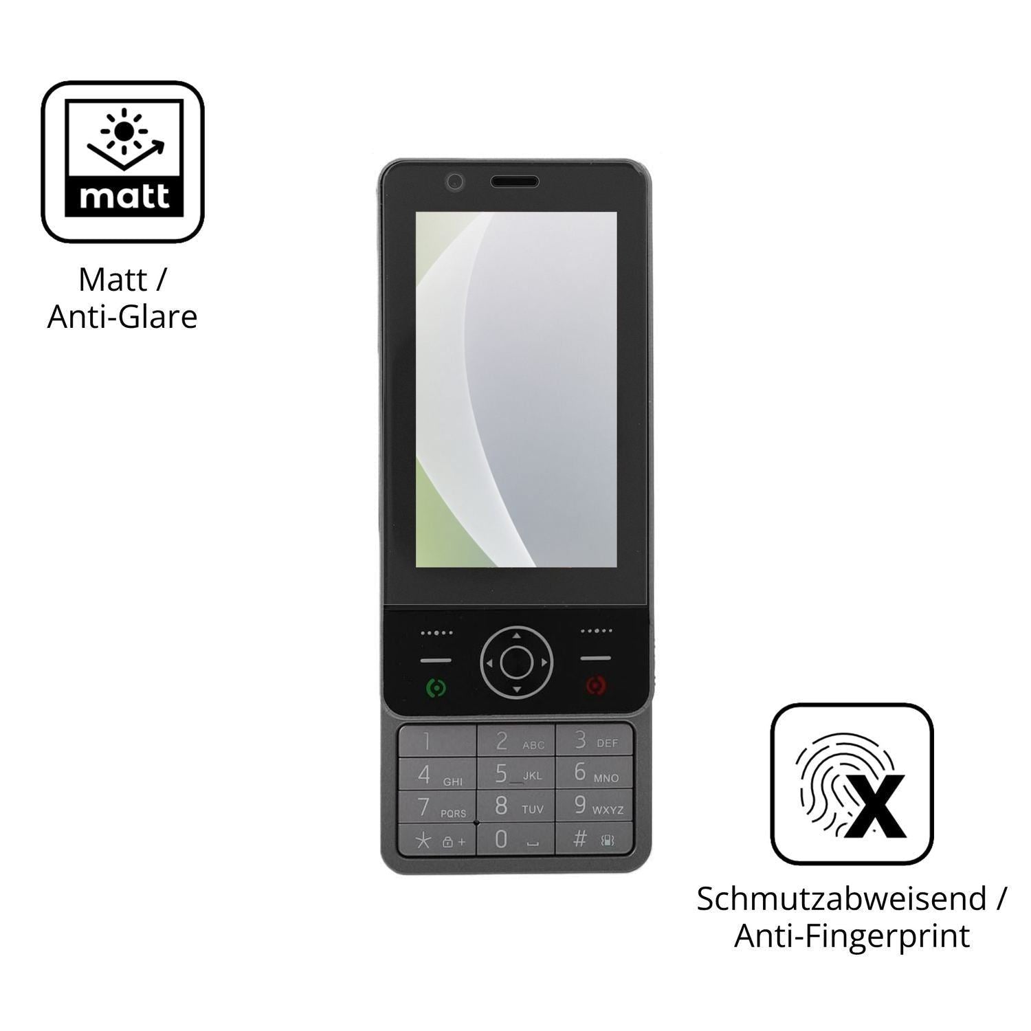 4x Schutzfolie matt für Yanmis 4G Slide Phone Disp (5)