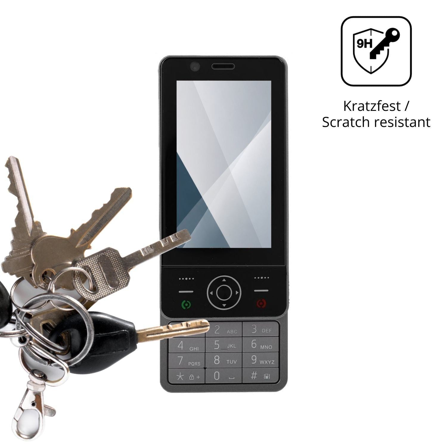 2x 9H Schutzfolie für Yanmis 4G Slide Phone Panzer (3)