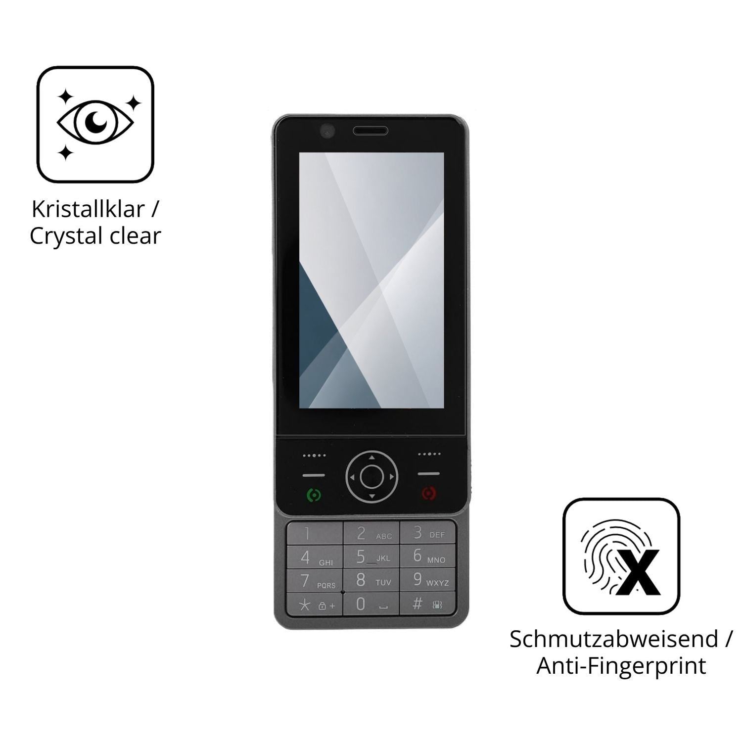 2x 9H Schutzfolie für Yanmis 4G Slide Phone Panzer (5)