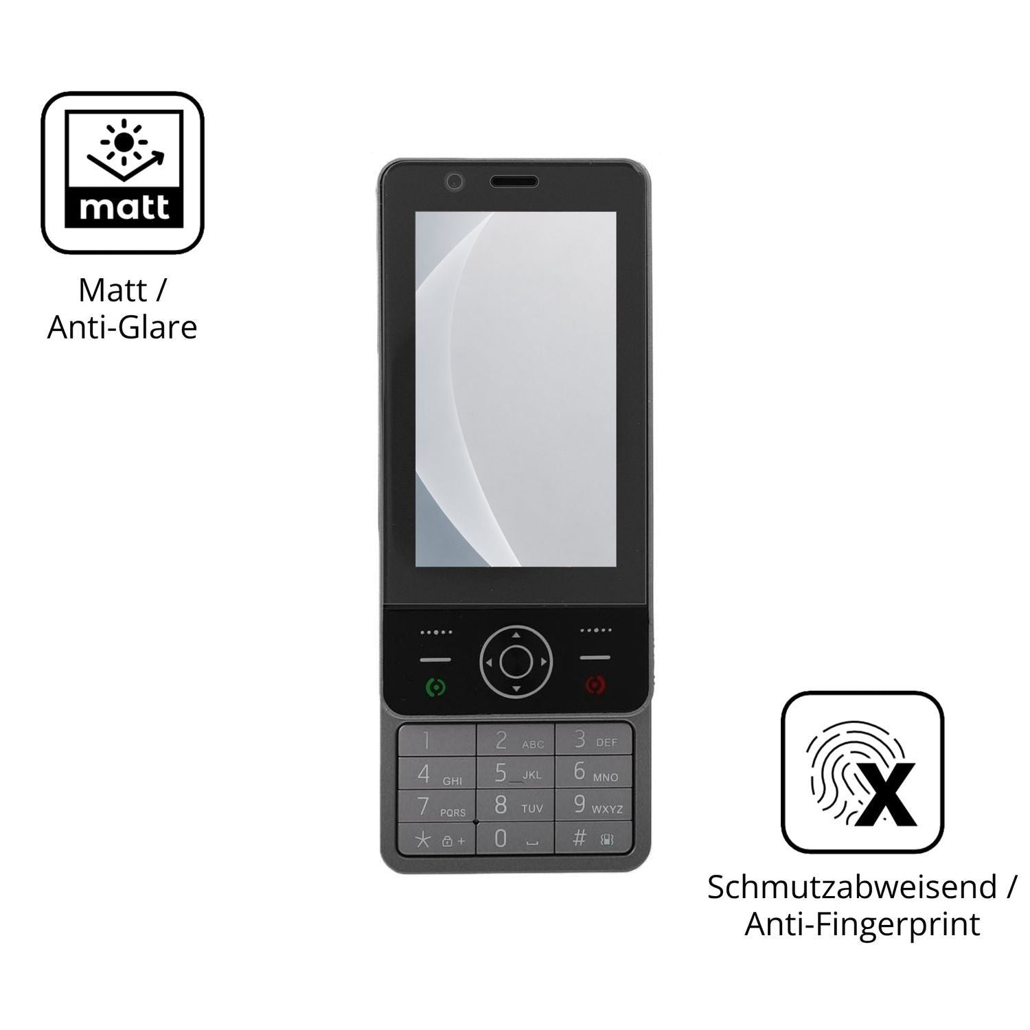 2x 9H Schutzfolie matt für Yanmis 4G Slide Phone P (5)