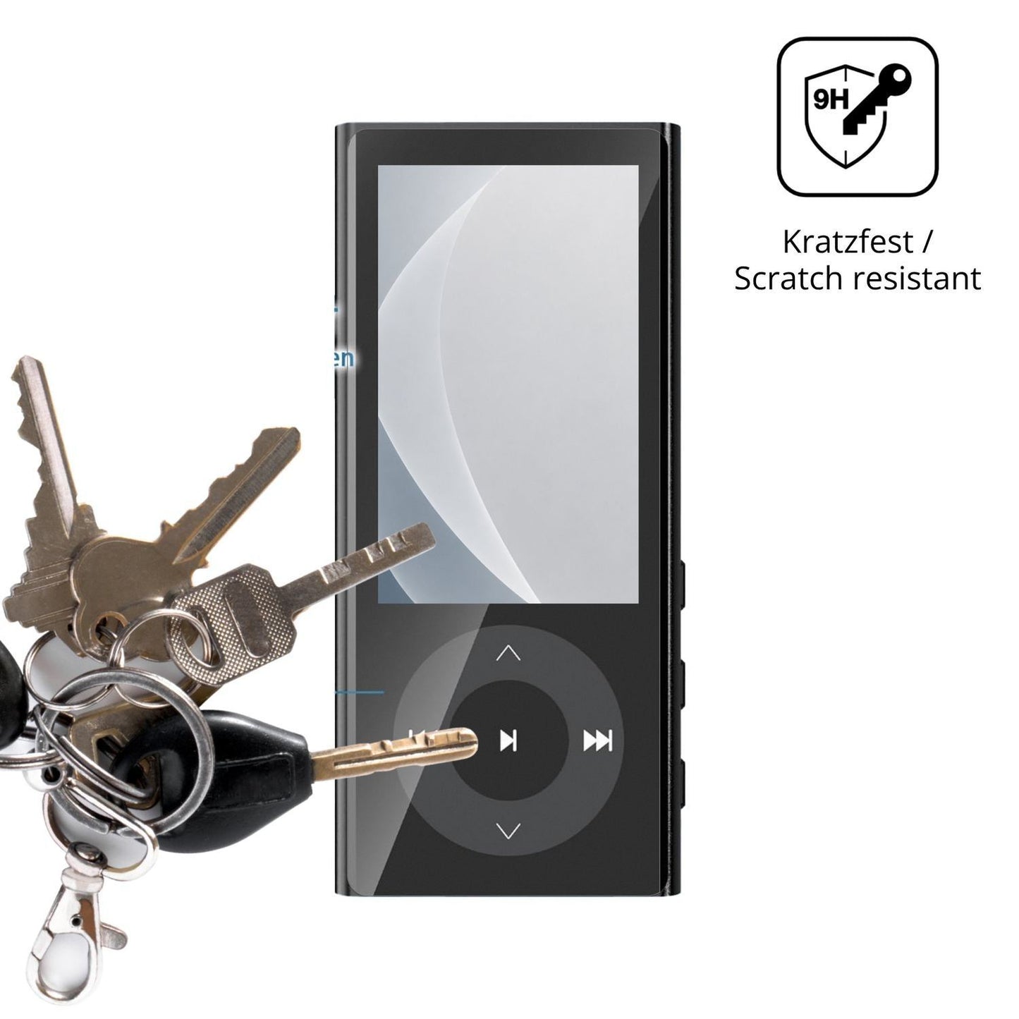 2x 9H Schutzfolie matt für PlayerPure A9 MP3-Playe (3)