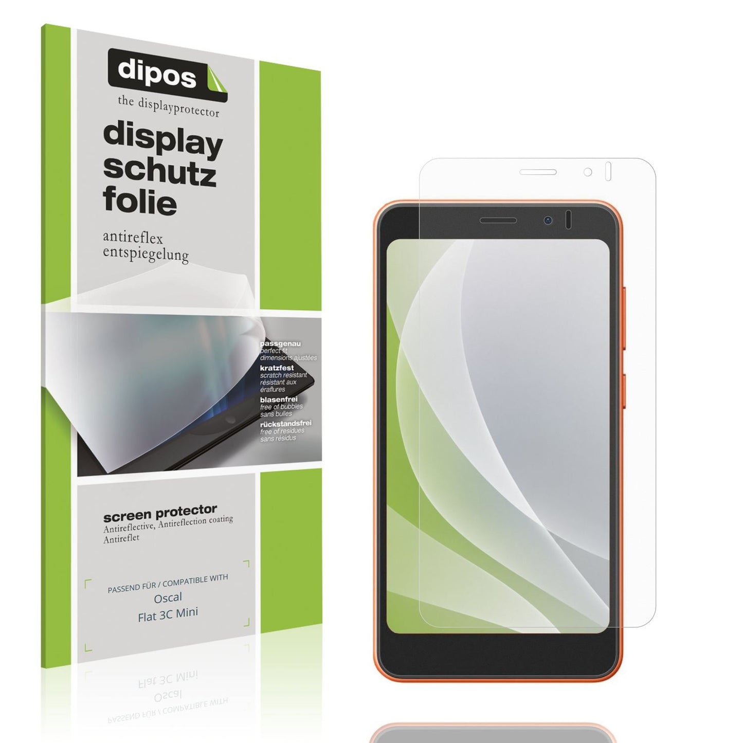 4x Schutzfolie matt für Oscal Flat 3C Mini Display (1)