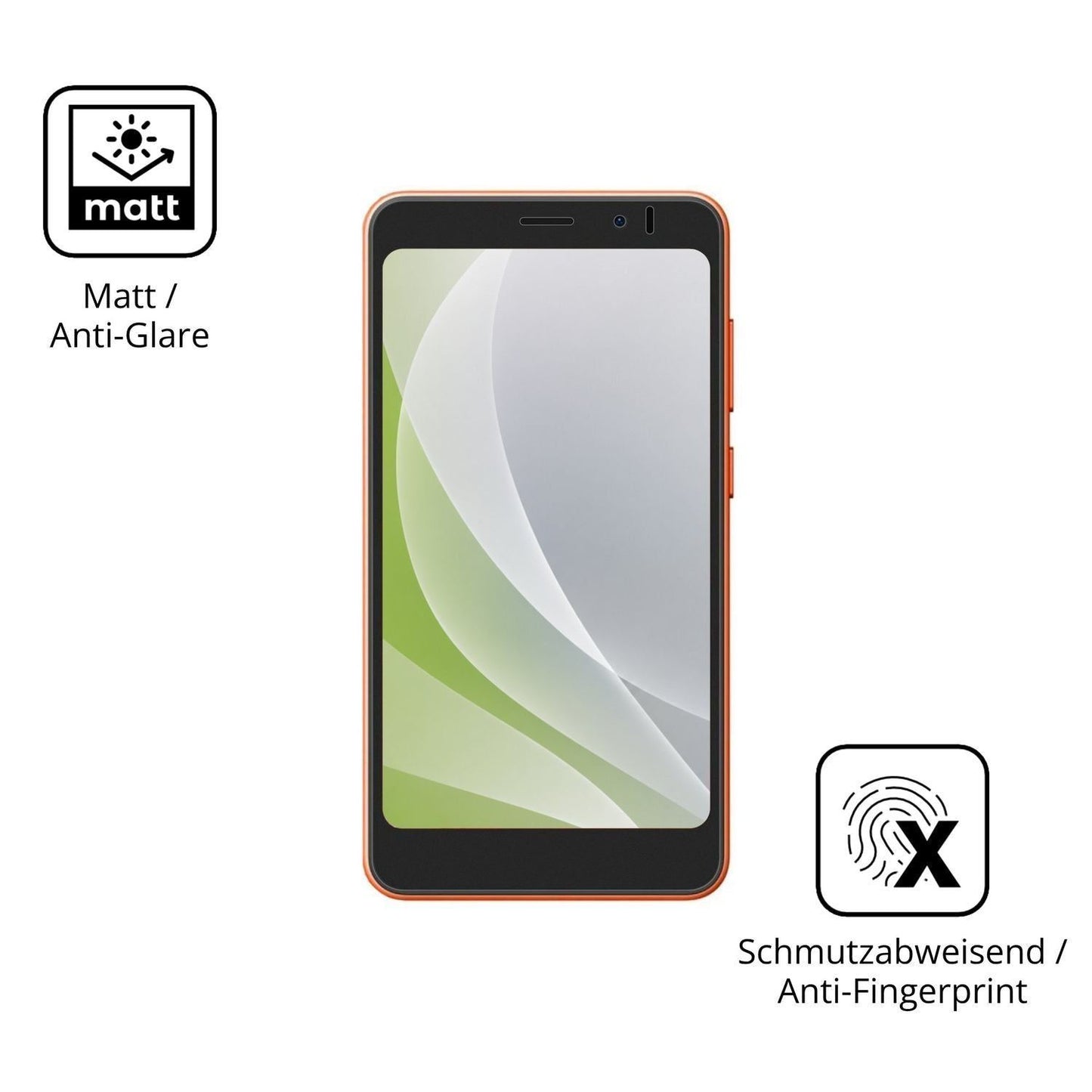 4x Schutzfolie matt für Oscal Flat 3C Mini Display (5)