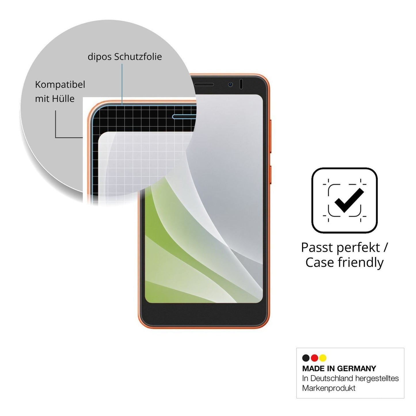 4x Schutzfolie matt für Oscal Flat 3C Mini Display (6)
