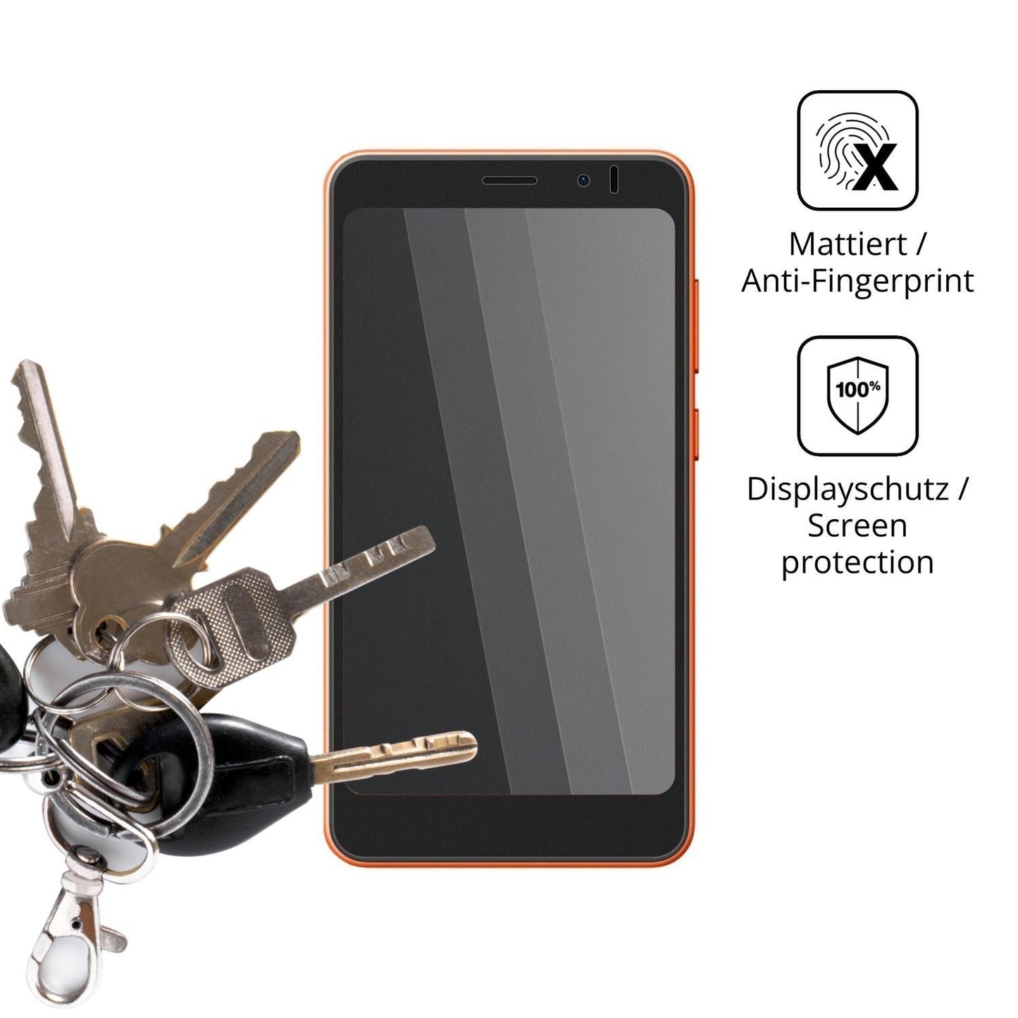 Blickschutzfolie für Oscal Flat 3C Mini matt Schut (3)