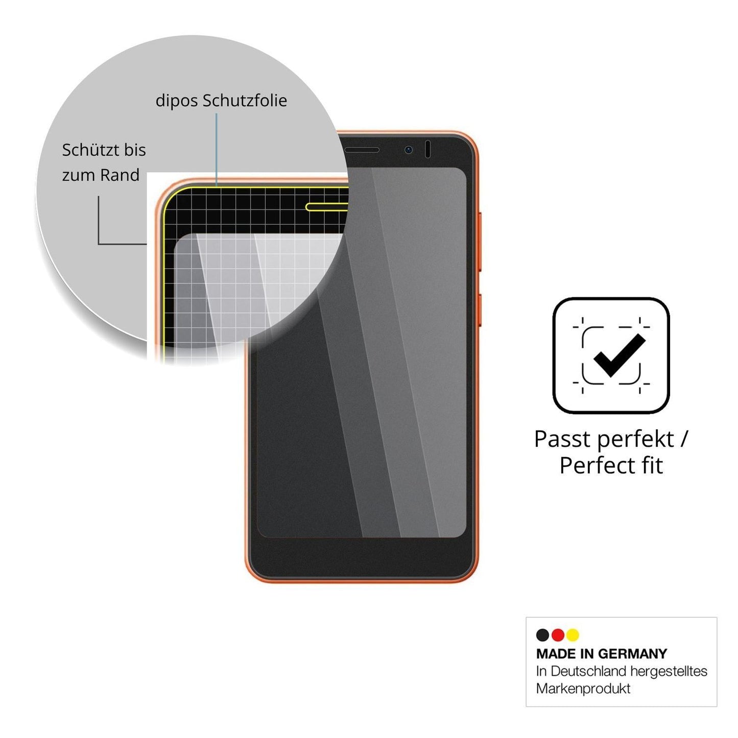 Blickschutzfolie für Oscal Flat 3C Mini matt Schut (4)