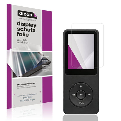 4x Schutzfolie klar für BORDEAG RT001 MP3-Player D (1)