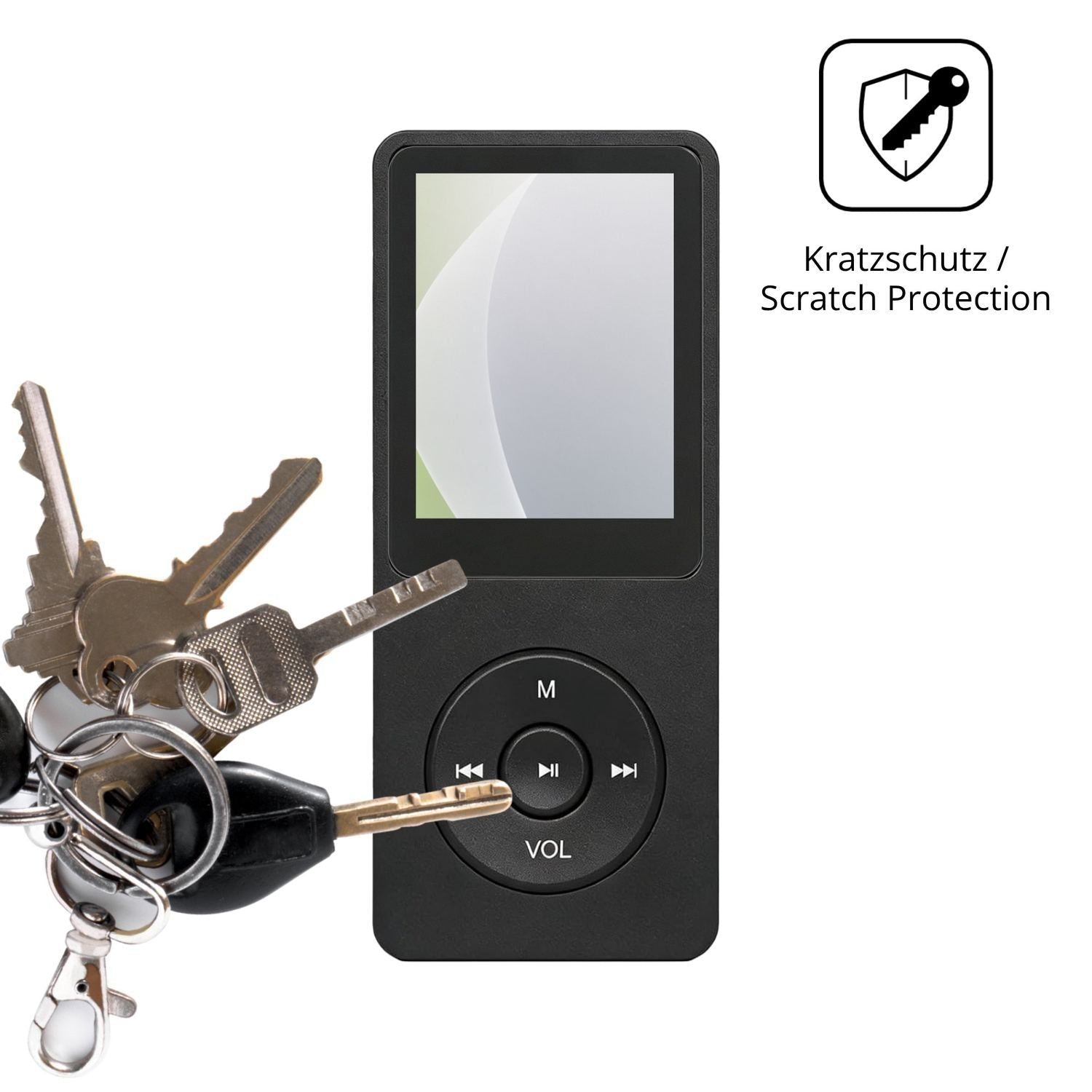 4x Schutzfolie matt für BORDEAG RT001 MP3-Player D (4)
