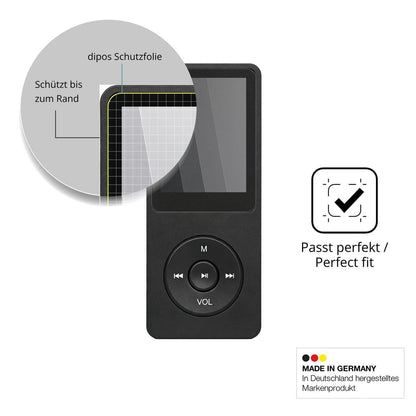 Blickschutzfolie für BORDEAG RT001 MP3-Player matt (4)
