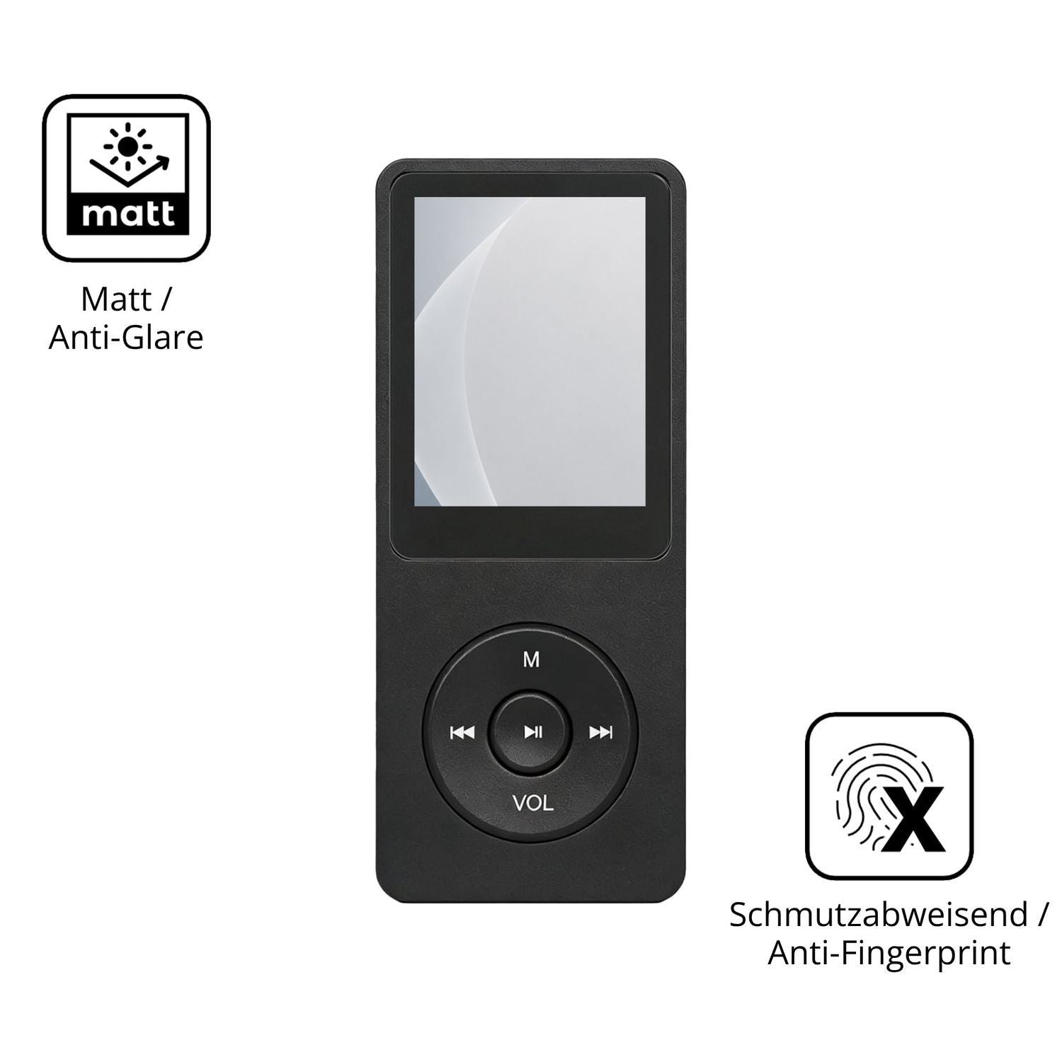 2x 9H Schutzfolie matt für BORDEAG RT001 MP3-Playe (5)