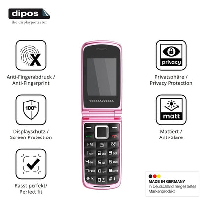 Blickschutzfolie für Ufferson T380D Seniorenhandy  (5)