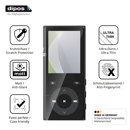 4x Schutzfolie matt für PlayerPure A9 Display-Schu (7)