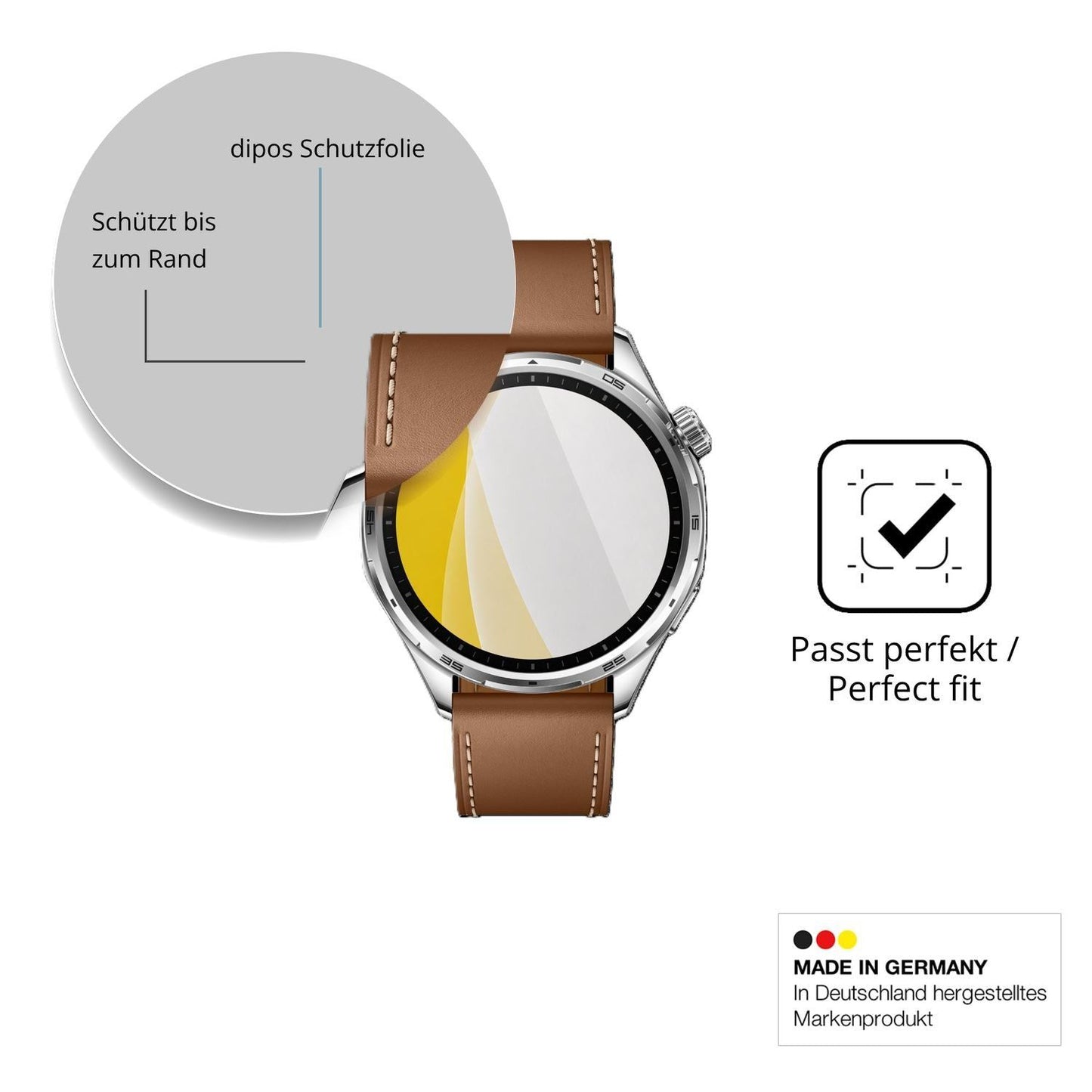 2x 3D Full Cover Schutzfolie für Honor Watch 6 (6)