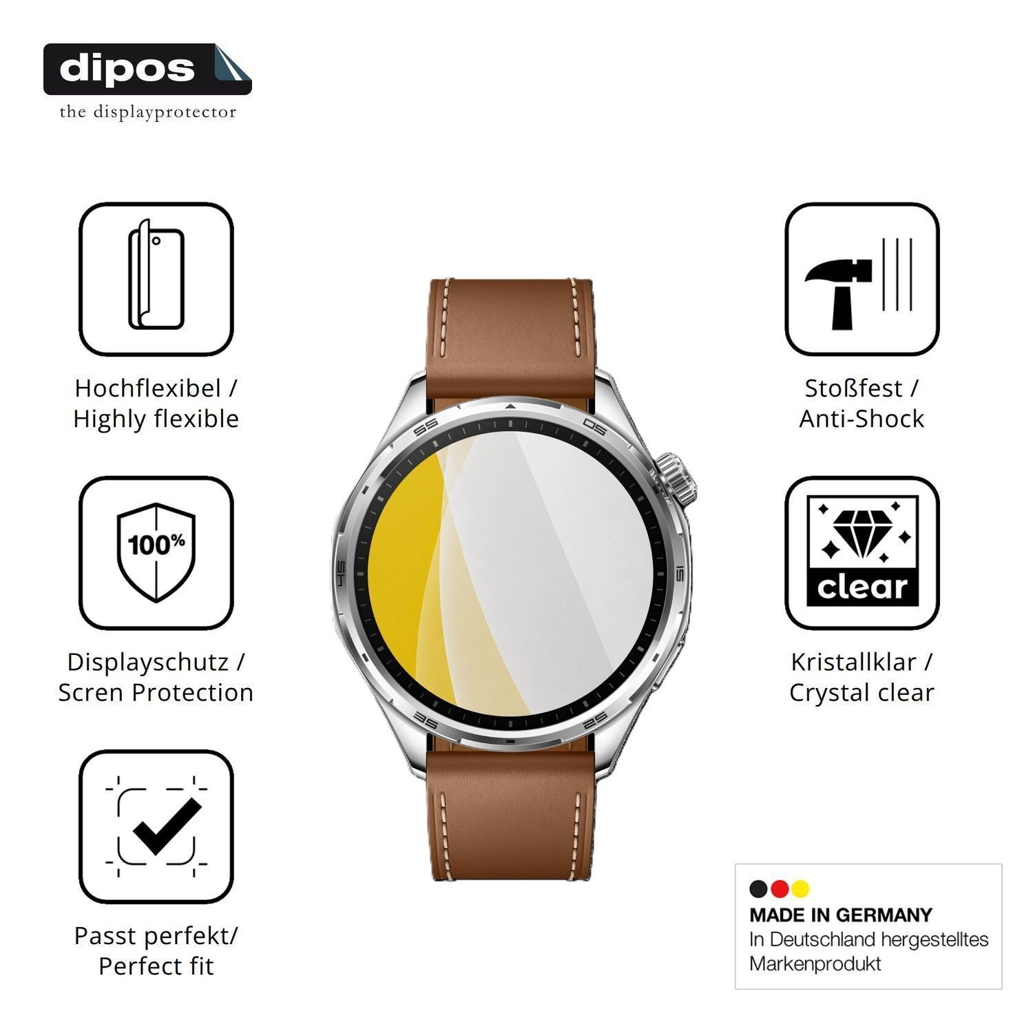 2x 3D Full Cover Schutzfolie für Honor Watch 6 (7)