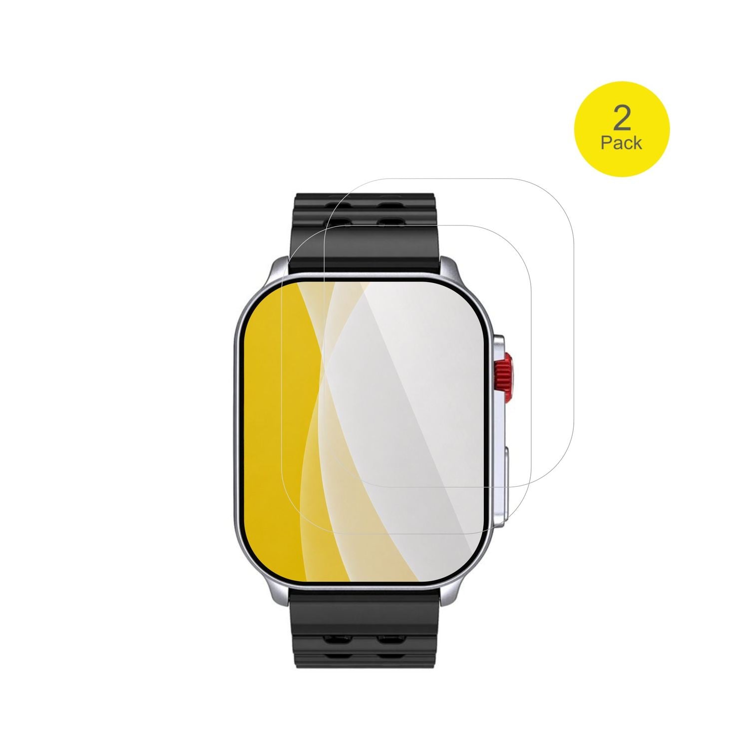 2x 3D Full Cover Schutzfolie für Meizu Watch M1 (2)