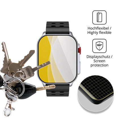 2x 3D Full Cover Schutzfolie für Meizu Watch M1 (3)
