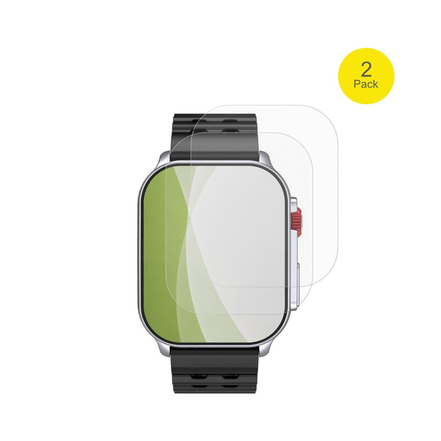 2x Full Cover Schutzfolie matt für Meizu Watch M1 (2)